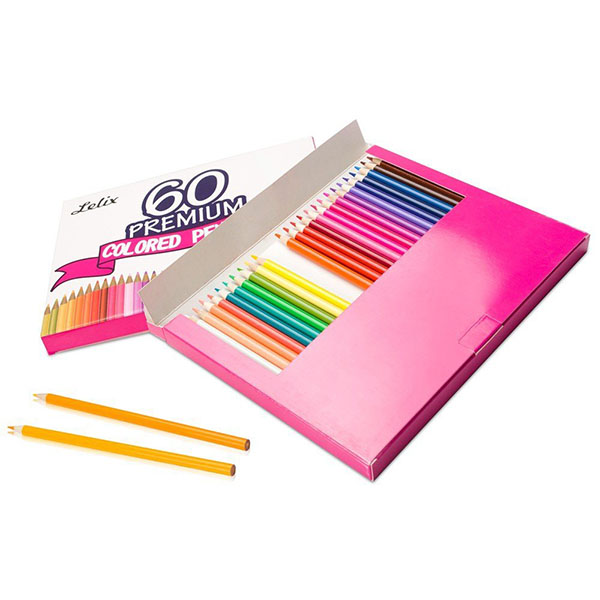 Lelix Premium Soft Core Colored Pencils 60 Unique Colors Perfect Pencil for  Adult Coloring Books and Artists_Shopping Online